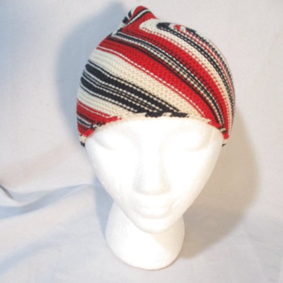 BALENCIAGA PARIS Striped Wool Knit HAT Cap Beanie